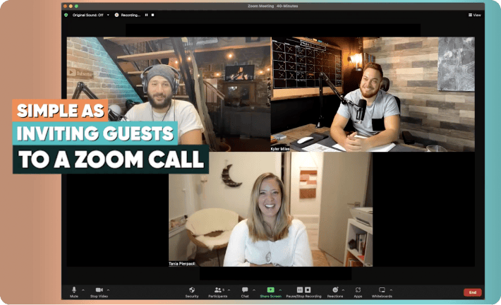 Create pro-level video podcasts using Zoom